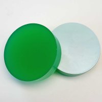 Restposten | Kreisscheibe aus Acrylglas gr&uuml;n &Oslash;  68 mm | St&auml;rke 19 mm