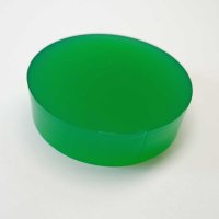 Restposten | Kreisscheibe aus Acrylglas gr&uuml;n &Oslash;  68 mm | St&auml;rke 19 mm