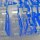 BOARDGAMEGEEK | Schriftzug | &quot;Sandwich&quot; aus klarem und blauem Acrylglas | 93 mm hoch