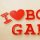 I love BOARDGAMES | Schriftzug | &quot;Sandwich&quot; aus klarem und rotem Acrylglas | 75 mm hoch