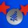 Tannenbaumschmuck aus Edelstahl | Weihnachtsbaum stilisiert