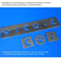 Tannenbaumschmuck aus Edelstahl | MERRY X-MAS - Schriftzug
